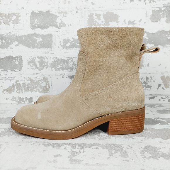 Lucky Brand Shoes - New Lucky Brand LK-Kazey Tan Suede Leathe Ankle Boots M170